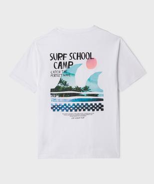 Tee-shirt manches courtes coupe oversize motif surf garçon vue3 - GEMO 4G GARCON - GEMO