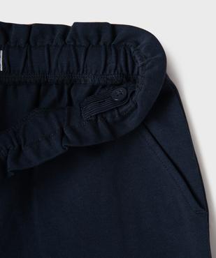 Short en jersey de coton à taille élastique ajustable fille vue2 - GEMO (ENFANT) - GEMO