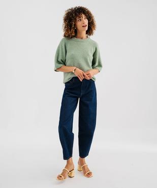 Pull manches courtes ample et douillet femme vue4 - GEMO(FEMME PAP) - GEMO
