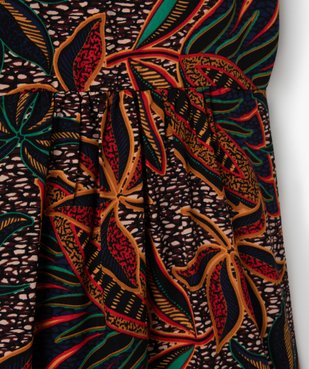 Robe fille à bretelles imprimé wax vue2 - GEMO (ENFANT) - GEMO
