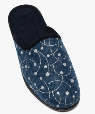 Chaussons femme mules confort avec décor brillant vue5 - GEMO(HOMWR FEM) - GEMO