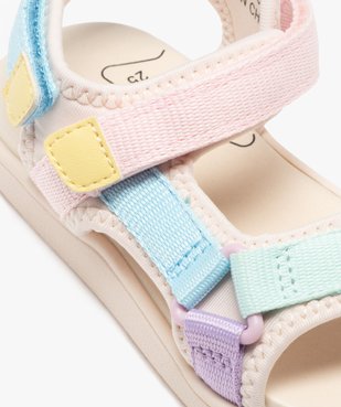 Sandales fille avec brides scratch en mesh  vue7 - LOVELY WINGS - GEMO