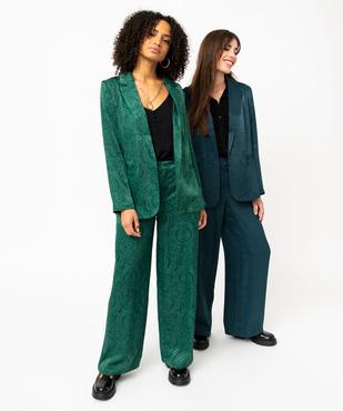 Veste blazer femme imprimée en matière satinée vue6 - GEMO(FEMME PAP) - GEMO