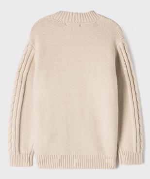 Pull à torsades garçon vue3 - GEMO (ENFANT) - GEMO
