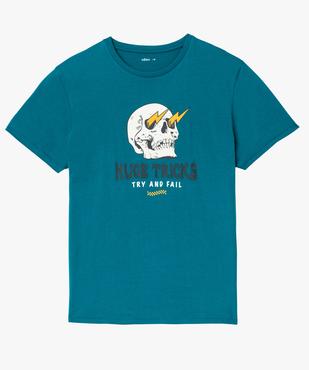Tee-shirt à manches courtes avec motif tête de mort homme vue4 - GEMO 4G HOMME - GEMO