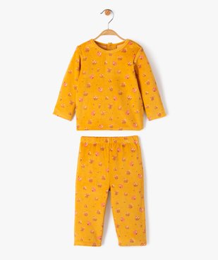 Pyjama 2 pièces en velours imprimé bébé vue2 - GEMO(BB COUCHE) - GEMO