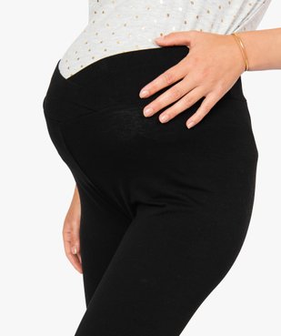 Pantalon de grossesse en maille style legging avec ceinture croisée vue2 - GEMO (MATER) - GEMO