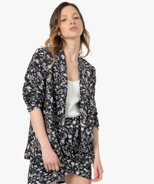 Veste femme à motifs fleuris - LuluCastagnette vue1 - LULUCASTAGNETTE - GEMO
