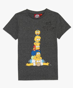 Tee-shirt garçon avec motif coloré famille Simpsons vue1 - SIMPSONS - GEMO