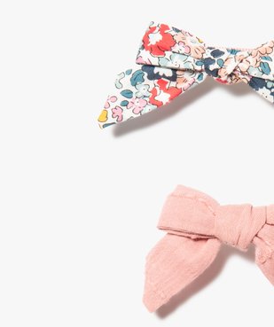 Pinces à cheveux fille avec gros nœud en tissu (lot de 2) vue2 - GEMO (ACCESS) - GEMO