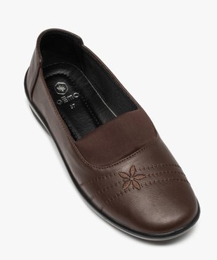 Mocassins femme confort extralégers à tige unie vue5 - GEMO (CONFORT) - GEMO