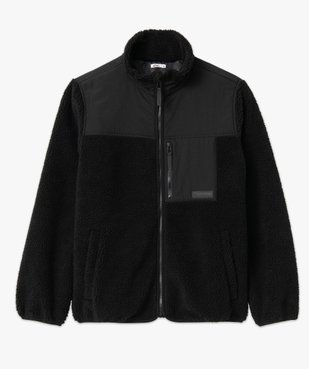 Sweat homme zippé en sherpa vue4 - GEMO (HOMME) - GEMO