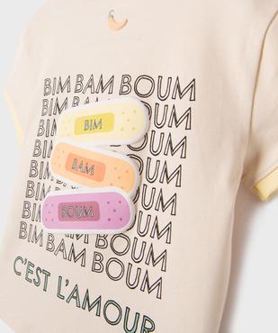 Tee-shirt manches courtes imprimé dans le dos bébé - Gémo x Maëva vue4 - GEMO 4G BEBE - GEMO