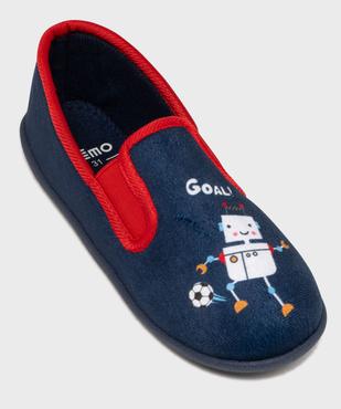 Chaussons pantoufles imprimées garçon  vue5 - GEMO 4G GARCON - GEMO