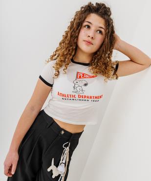 Tee-shirt manches courtes à motif Snoopy fille - Peanuts vue1 - SNOOPY - GEMO