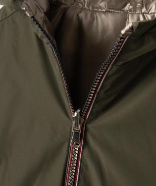 Manteau à capuche déperlant réversible fille vue3 - GEMO 4G FILLE - GEMO