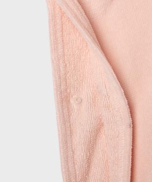 Cape de bain à capuche bébé fille motif chaton vue3 - GEMO 4G BEBE - GEMO