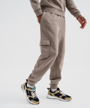 Pantalon de jogging avec poches à rabat homme vue1 - GEMO 4G HOMME - GEMO