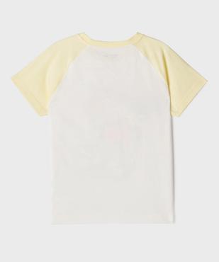 Tee-shirt manches courtes raglan imprimé basket garçon vue3 - GEMO 4G GARCON - GEMO