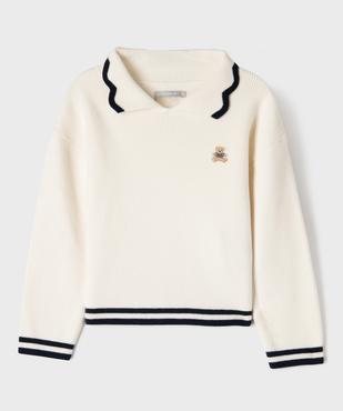 Pull à col fantaisie fille - LuluCastagnette vue1 - LULUCASTAGNETTE - GEMO