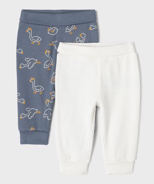 Legging en maille côtelée bébé garçon (lot de 2) vue1 - GEMO(BB COUCHE) - GEMO