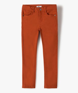 Pantalon garçon coupe skinny en toile extensible vue1 - GEMO (ENFANT) - GEMO