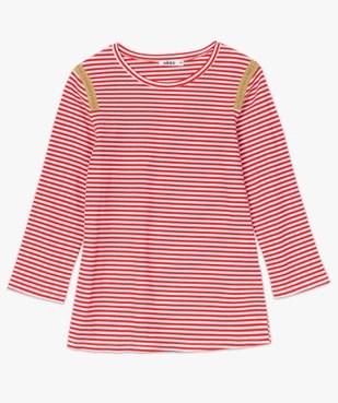 Tee-shirt femme rayé à manches longues en maille côtelée vue4 - Nikesneakers(FEMME PAP) - Nikesneakers