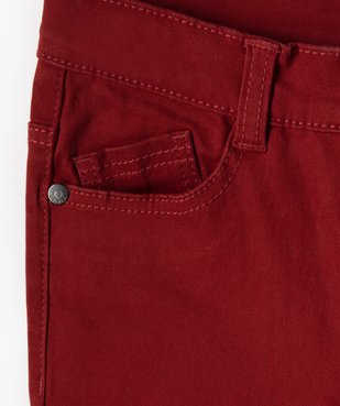 Pantalon garçon coupe skinny en toile extensible vue3 - GEMO (ENFANT) - GEMO
