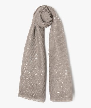 Foulard femme gaufré avec touches pailletées vue1 - Nikesneakers (ACCESS) - Nikesneakers