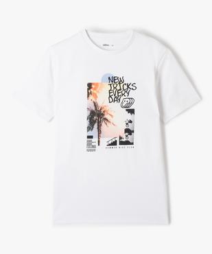 Tee-shirt imprimé manches courtes garçon vue1 - GEMO (JUNIOR) - GEMO