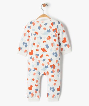 Pyjama bébé imprimé sans pieds avec ouverture devant vue3 - GEMO(BB COUCHE) - GEMO