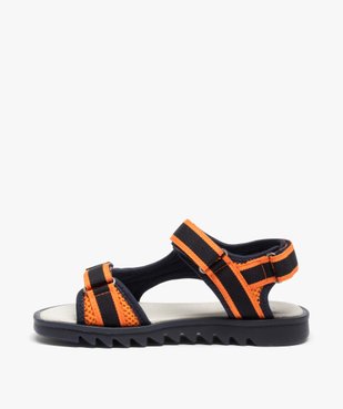 Sandales sport garçon à semelle crantée et détails fluo vue3 - GEMO C4G GARCON - GEMO
