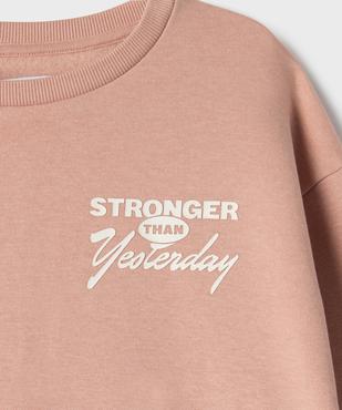 Sweat en molleton imprimé devant et dos garçon vue2 - GEMO 4G GARCON - GEMO