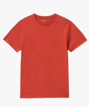 Tee-shirt à manches courtes et col rond homme vue4 - GEMO 4G HOMME - GEMO