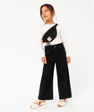 Tee-shirt manches longues imprimé pailleté fille vue5 - GEMO 4G FILLE - GEMO