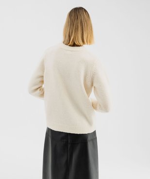 Pull de Noël avec motifs en relief femme vue3 - GEMO(FEMME PAP) - GEMO