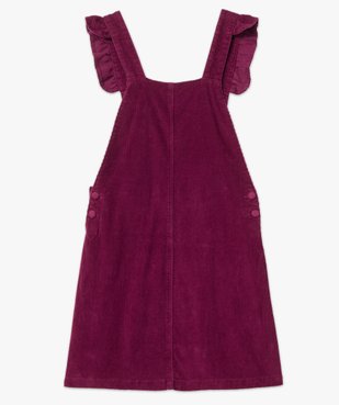Robe femme en velours côtelé forme salopette vue4 - GEMO(FEMME PAP) - GEMO