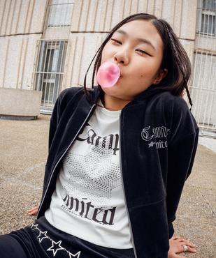 Tee-shirt court imprimé fille - CAMPS UNITED vue2 - CAMPS US GEMO FOR GOOD - GEMO
