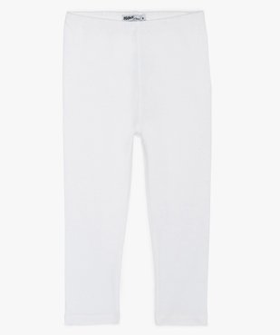 Leggings fille longueur mollet contenant du coton bio vue1 - GEMO C4G FILLE - GEMO