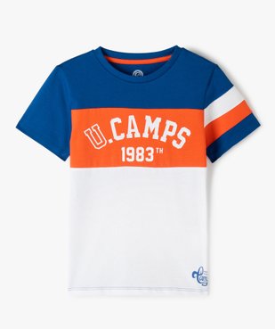 Tee-shirt garçon à manches courtes tricolore - Camps United vue1 - CAMPS UNITED - GEMO