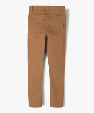 Pantalon fille skinny uni à taille élastiquée vue3 - GEMO (ENFANT) - GEMO