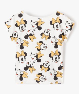Tee-shirt fille à manches courtes coupe loose imprimé - Disney vue3 - DISNEY DTR - GEMO