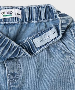 Jean avec doublure jersey et taille élastique bébé fille vue2 - GEMO 4G BEBE - GEMO