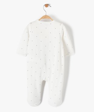 Pyjama bébé en velours imprimé lapin - Disney vue3 - DISNEY DTR - GEMO