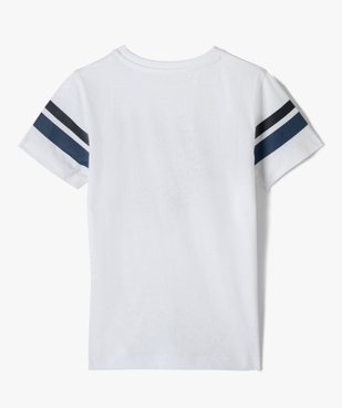 Tee-shirt garçon à manches courtes imprimé fluo en relief vue3 - GEMO (ENFANT) - GEMO