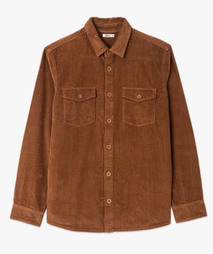 Surchemise homme en velours côtelé vue4 - GEMO (HOMME) - GEMO
