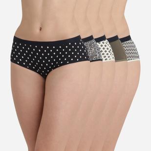 Boxers en coton stretch femme (lot de 5) - Les Pockets DIM vue2 - DIM - GEMO