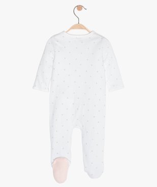 Pyjama bébé en maille piquée motif étoiles vue3 - GEMO C4G BEBE - GEMO