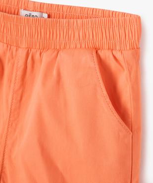Short ample avec taille élastique en coton stretch fille vue2 - GEMO (ENFANT) - GEMO