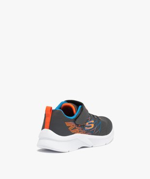Baskets garçon à lacets et scratch – Skechers Microspec vue4 - SKECHERS - GEMO